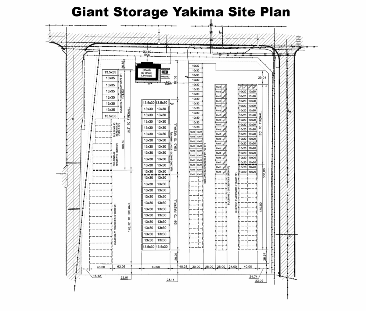 Giant Storage Yakima Site Plan